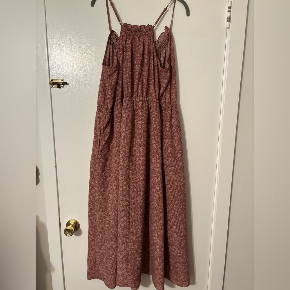Rust Patterned Midi dress - Picture 3 of 3